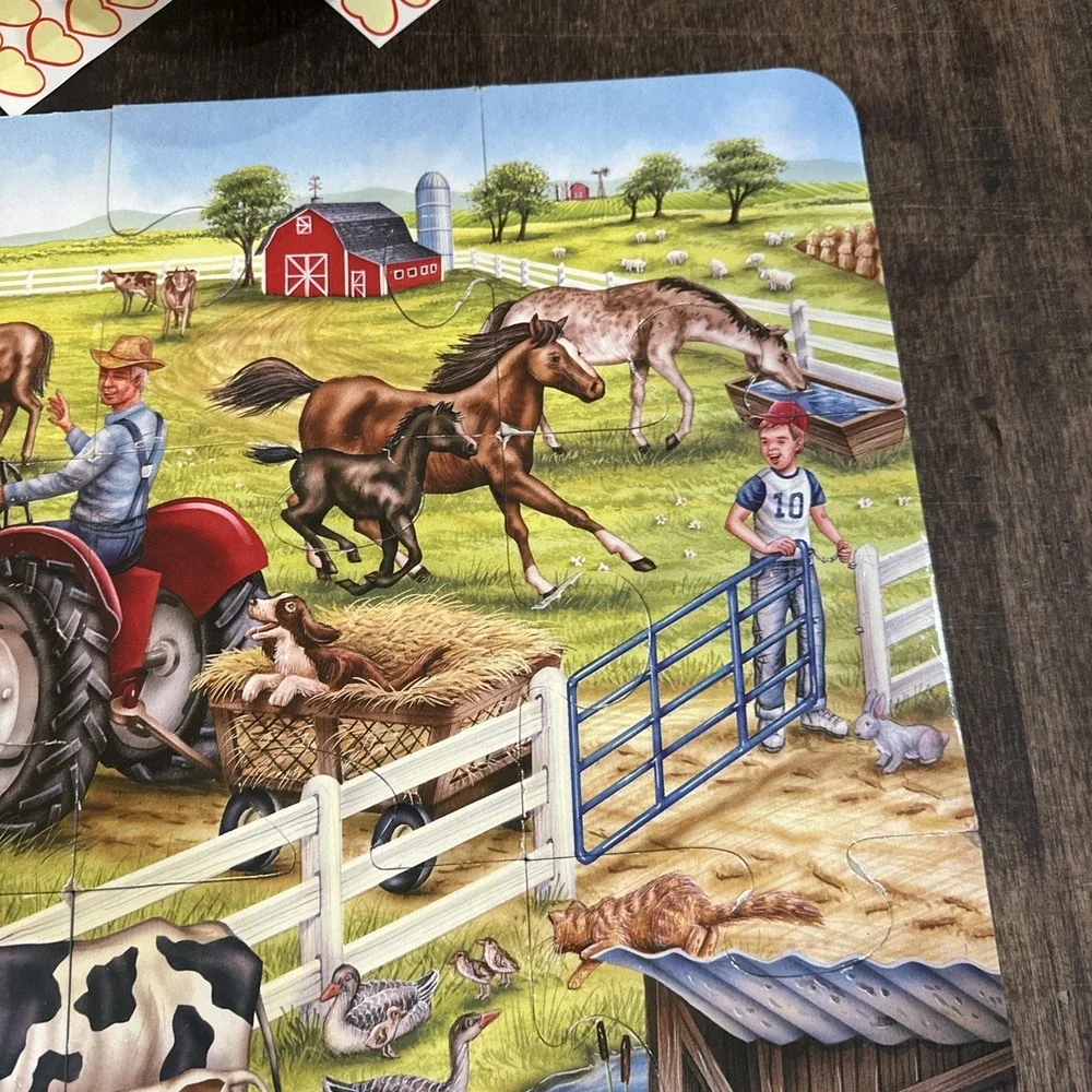 Floor Puzzle.  On The Farm Unbranded Puzzle.  24 Jumbo‎ Pieces